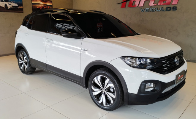 VW - VolksWagen T-Cross Comfor. 200 TSI 1.0 Flex 5p Aut. 2021 Flex C/TETO PANORAMICO E IPVA 2026 PAGO-0