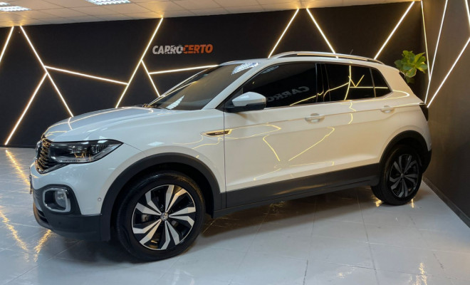 VW - VolksWagen T-Cross Hig. 250 TSI 1.4  Aut 2021 Flex  C/TETO SOLAR-1