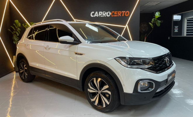 VW - VolksWagen T-Cross Hig. 250 TSI 1.4  Aut 2021 Flex  C/TETO SOLAR-0