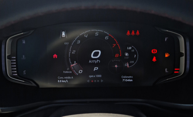 Fiat Pulse Abarth 2025 7000 km Única Dona Garantia de Fábrica Guarujá-8