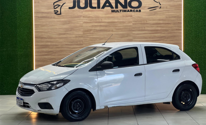(REPASSE) GM - Chevrolet ONIX HATCH Joy 1.0 8V Flex 5p Mec. 2020 - 100% FINANCIADO-0