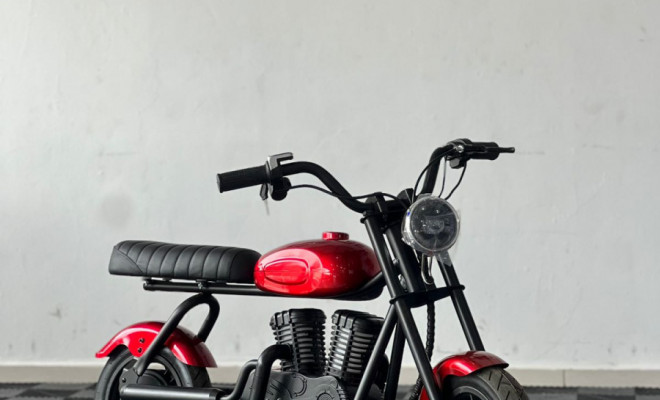 ALMADA Moto elétrica chopper infantil 2026 Elétrico