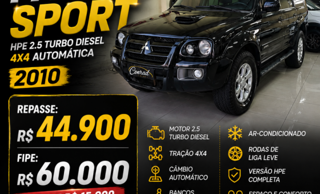 Mitsubishi Pajero Sport HPE 2.5 4x4 Diesel Aut. 2010 Diesel