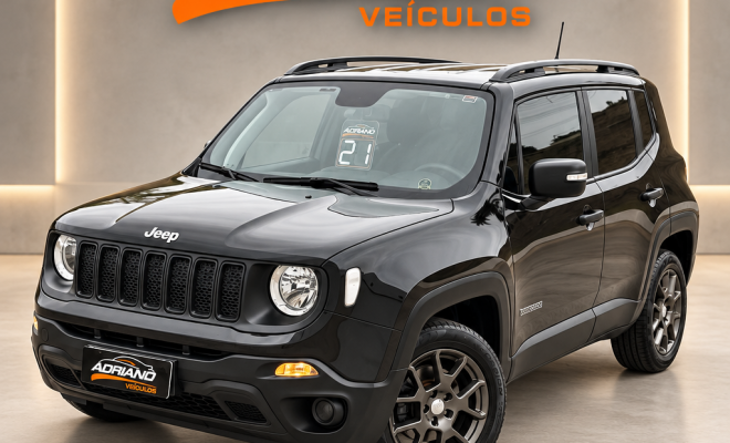 Renegade Sport 1.8 Aut. 2021 - Baixa Quilometragem e Estilo Único!