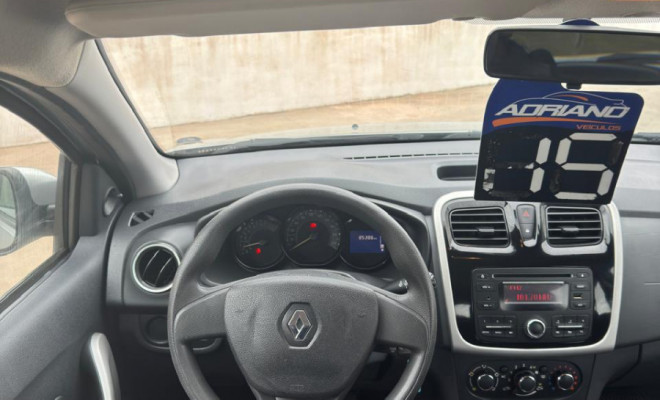 Sandero Expression 1.0 2015 – Baixa KM e Super Conservado!-4