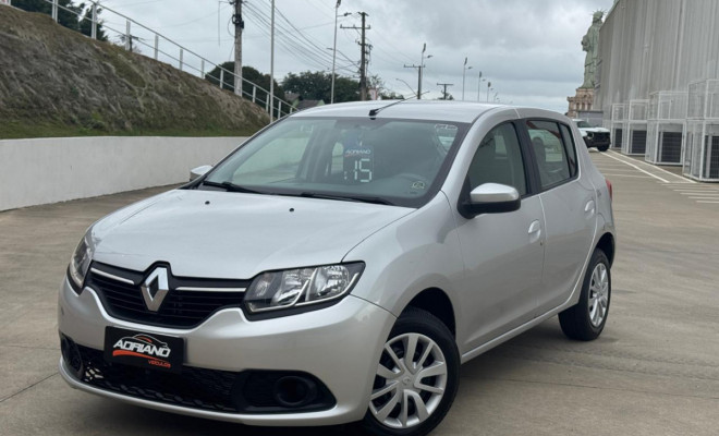 Sandero Expression 1.0 2015 – Baixa KM e Super Conservado!
