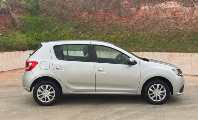 Sandero Expression 1.0 2015 – Baixa KM e Super Conservado!-12