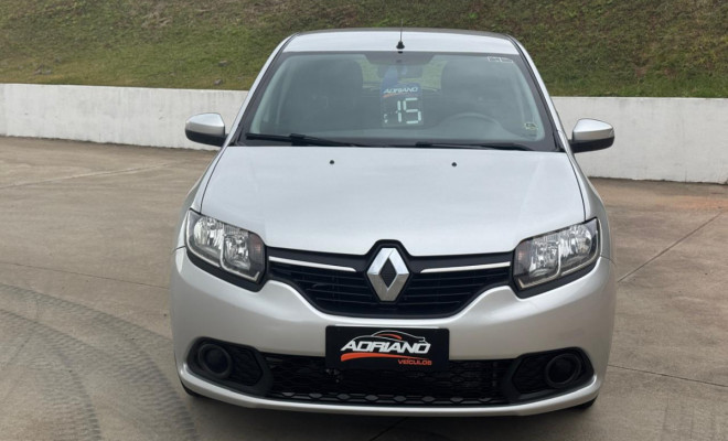 Sandero Expression 1.0 2015 – Baixa KM e Super Conservado!-1