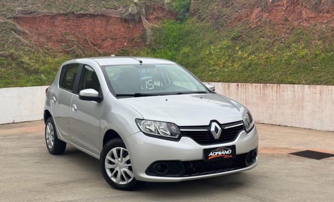 Sandero Expression 1.0 2015 – Baixa KM e Super Conservado!-15