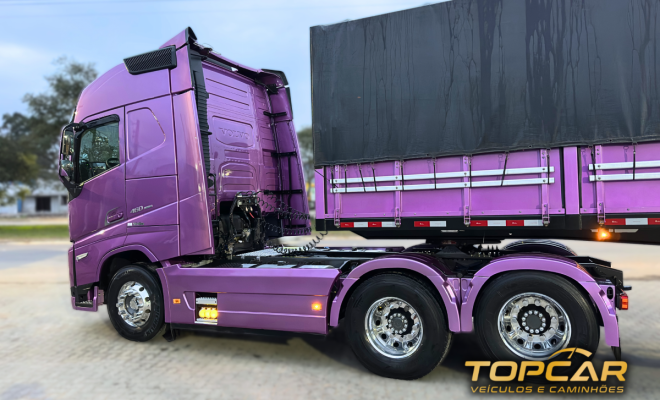 VOLVO FH-460 GLOBETROTTER 6X2 Euro 6 + Carreta GUERRA 4 Eixo - ANO 2024 - GRANELEIRA-5