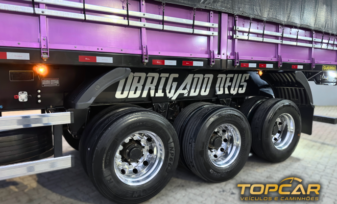 VOLVO FH-460 GLOBETROTTER 6X2 Euro 6 + Carreta GUERRA 4 Eixo - ANO 2024 - GRANELEIRA-11