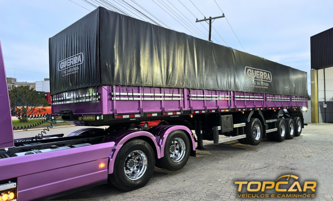 VOLVO FH-460 GLOBETROTTER 6X2 Euro 6 + Carreta GUERRA 4 Eixo - ANO 2024 - GRANELEIRA-6