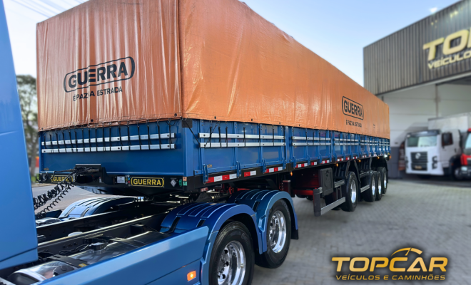 VOLVO FH-460 GLOBETROTTER 6X2 EURO 6 ANO 2024 + CARRETA GUERRA 4 EIXO - 2025 GRANELEIRA-4