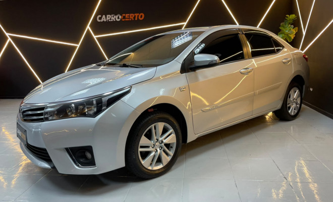 Toyota Corolla GLi 1.8   Aut. 2015 Flex  Bancos em couro  ÓTIMO EM CONFORTO-1