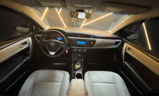 Toyota Corolla GLi 1.8   Aut. 2015 Flex  Bancos em couro  ÓTIMO EM CONFORTO-4