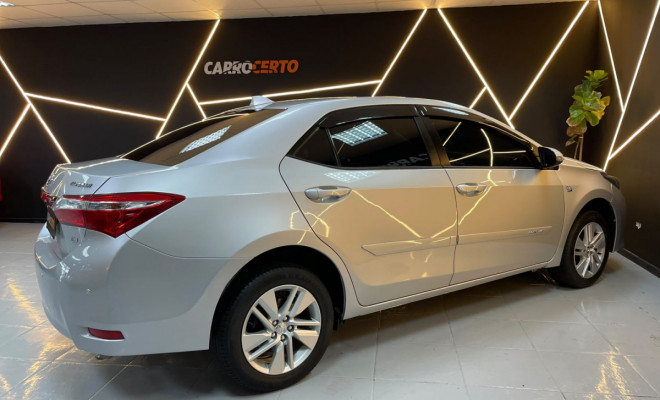 Toyota Corolla GLi 1.8   Aut. 2015 Flex  Bancos em couro  ÓTIMO EM CONFORTO-3