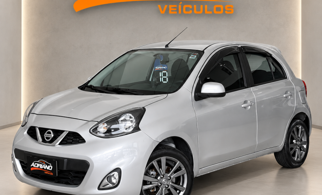 March SL 1.6 Aut. 2018 - Econômico, Completo e com Baixa Quilometragem!