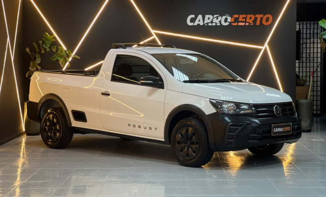 VW - VolksWagen Saveiro Robust 1.6   2025 Flex   Utilitaria PRONTA PRA RODAR