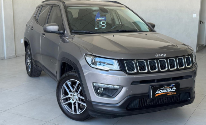 Compass Sport 2.0 Aut. 2019 - Completíssima, Confortável e com Baixa Quilometragem!-14