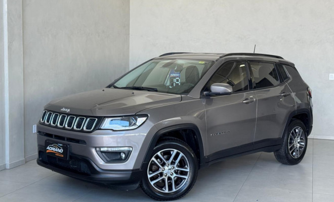 Compass Sport 2.0 Aut. 2019 - Completíssima, Confortável e com Baixa Quilometragem!