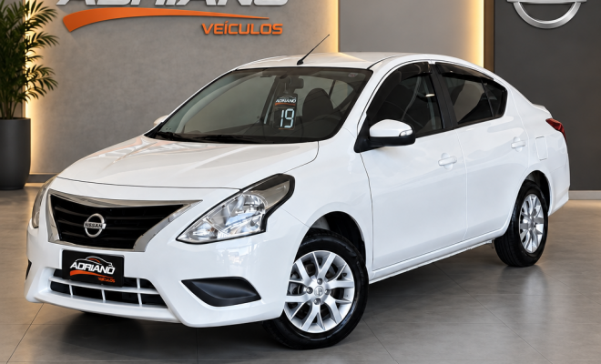 VERSA SV 1.6 Mec. 2019 - Só 60 Mil Km, Completo e Econômico!