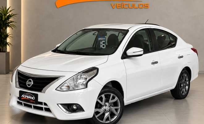 VERSA UNIQUE 1.6 2016 - Câmbio Manual, Completo e Econômico!