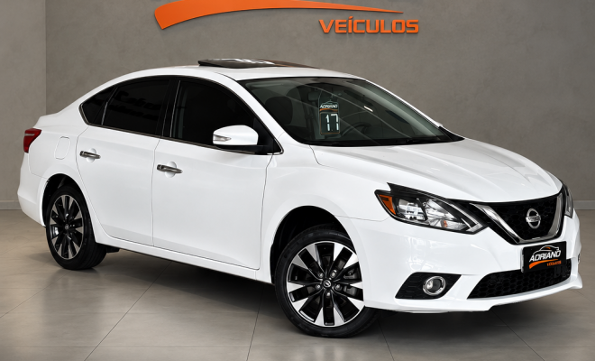 SENTRA SL 2.0 Aut. 2017 - Só 84 Mil Km, Com Teto Solar e Completíssimo!