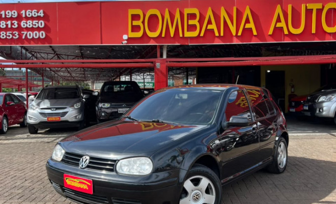 VW - VolksWagen Golf 1.6Mi/ 1.6Mi Gener./Black & Silver 2003 Gasolina