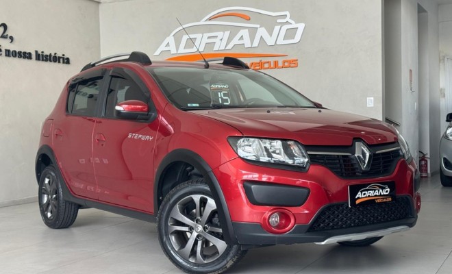 SANDERO STEPWAY 1.6 2015 - Só 81 Mil Km, Completo e com Pneus Novos!-14