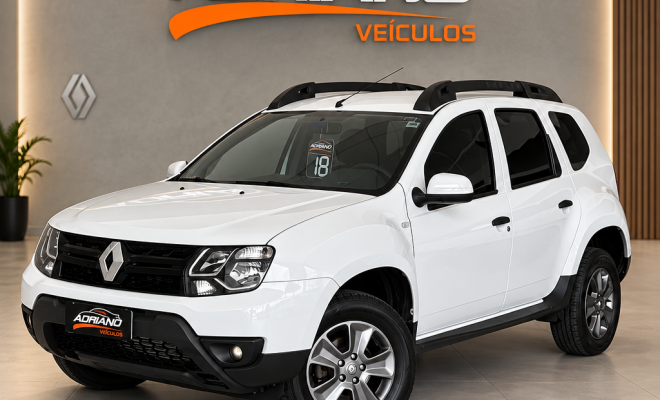 DUSTER Expression 1.6 2018 - SUV Alta, Robusta e Completa para o Dia a Dia!