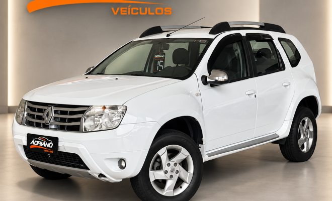 DUSTER Dynamique 1.6 Mec. 2015 - Completíssima, com Couro e Multimídia!