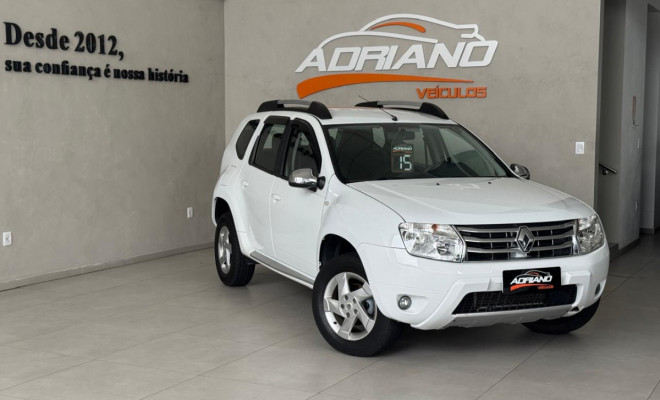 DUSTER Dynamique 1.6 Mec. 2015 - Completíssima, com Couro e Multimídia!-11