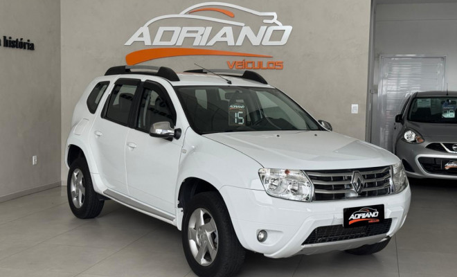 DUSTER Dynamique 1.6 Mec. 2015 - Completíssima, com Couro e Multimídia!-12