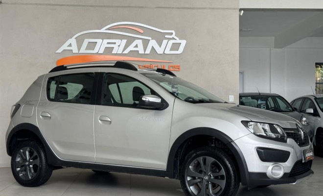 SANDERO STEPWAY Easy R Dynamique 1.6 2018 - Câmbio Automatizado, Couro e Completíssimo!-14