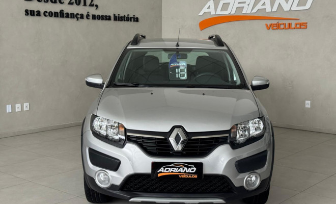 SANDERO STEPWAY Easy R Dynamique 1.6 2018 - Câmbio Automatizado, Couro e Completíssimo!-0