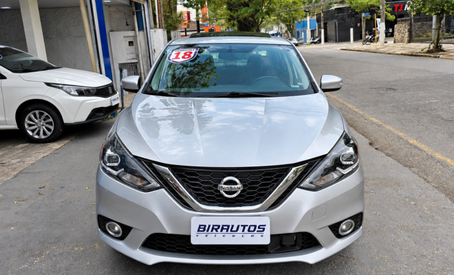 Nissan Sentra SL 2.0 Automático 2018 | Teto Solar | Couro | Top de Linha-0