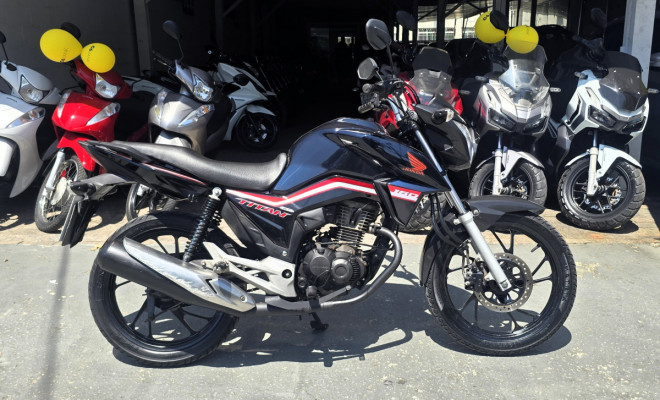 Honda CG 160 Titan 2023 Azul | Completa | Econômica | Guarujá