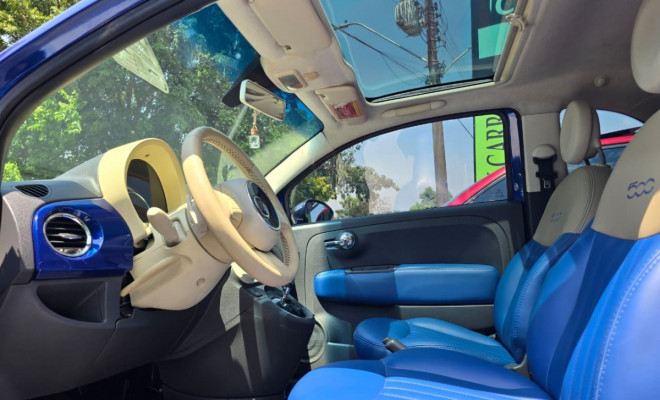 Fiat 500 LOUNGE 1.4 16V 100cv Dualogic 2010 Gasolina-10