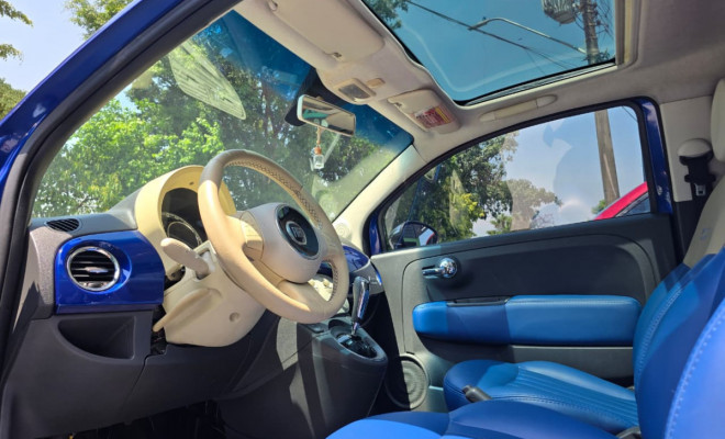 Fiat 500 LOUNGE 1.4 16V 100cv Dualogic 2010 Gasolina-12