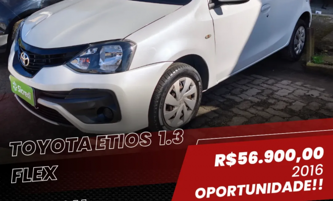 Toyota ETIOS X 1.3 Flex 16V 5p Mec. 2019 Flex