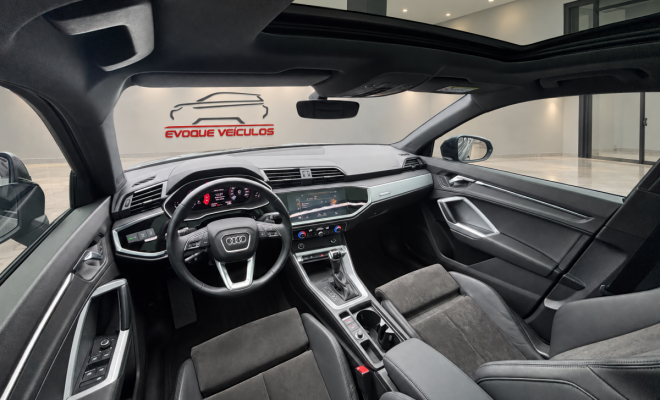Audi Q3 Black Ed. 1.4 TFSI Flex/Black S-tron. 2022 Flex-12