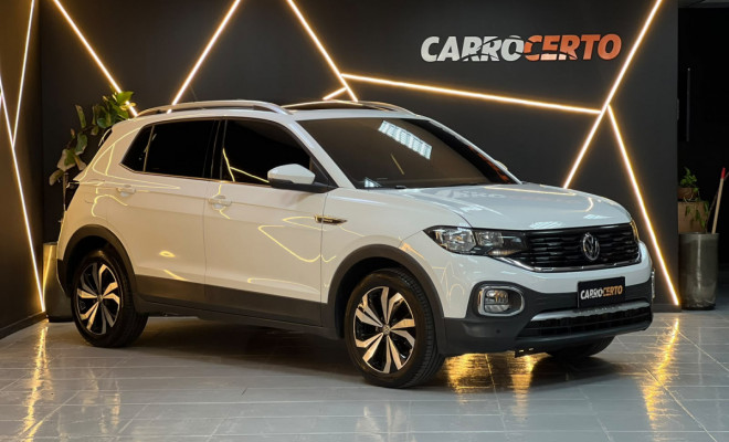 VW - VolksWagen T-Cross Hig. 250 TSI 1.4  Aut 2021 Flex  VERSÃO MAIS TOP