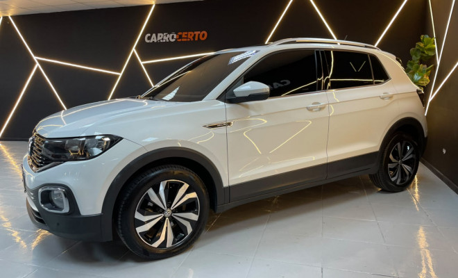 VW - VolksWagen T-Cross Hig. 250 TSI 1.4  Aut 2021 Flex  VERSÃO MAIS TOP-1