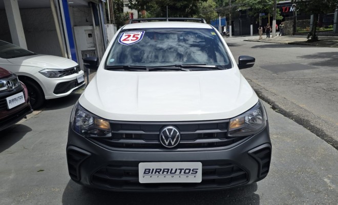 Volkswagen Saveiro Robust 1.6 2025 | Completa | Capota Marítima | Protetor de Caçamba-0